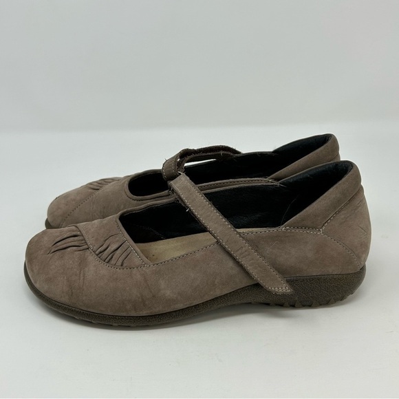 Naot Tan Light Brown Textured Leather Comfort Mary Janes Size 38 (US Size 7) - Picture 10 of 15